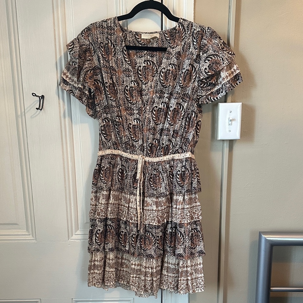 Ulla Johnson Brown Patterned Dress